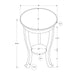 Accent End Table, 2 Tier, Traditional - Walnut 8th Street