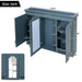 Wall Mount Mirror Cabinet With Adjustable Shelves, Soft Closing Hinges Hearth and Haven