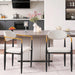 Modern Upholstered Dining Chair With Accented Armrests (Set of 2) Home Essentials