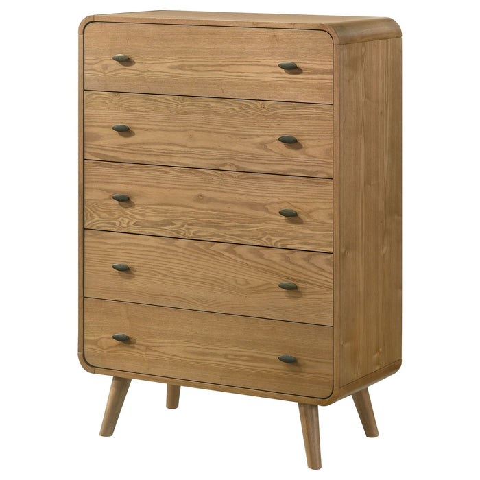 Winston - 5 Drawer Bedroom Chest - Wood Furniture Max