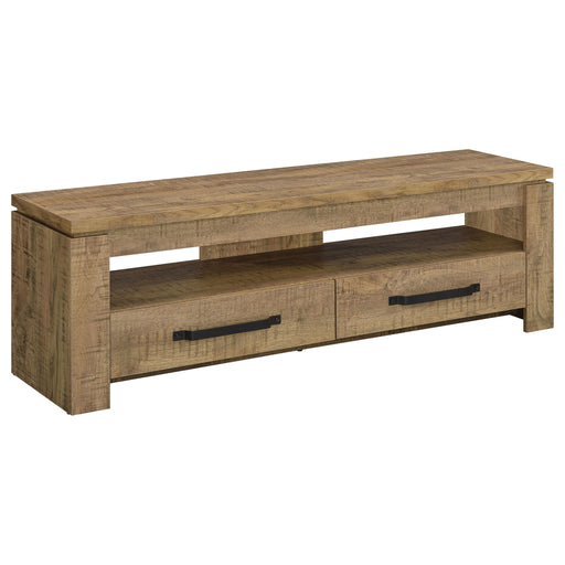 Tesoro - TV Stand With 2 Drawers - Mango Color Furniture Max
