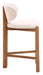Rosetta - Counter Stool (Set of 2) - Beige / Walnut Zuo Modern