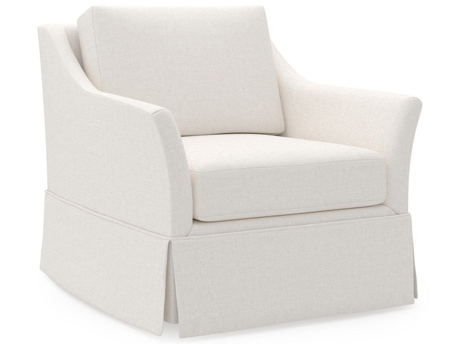 Madison - Skirted Swivel Chair, Special Order - White Universal Furniture