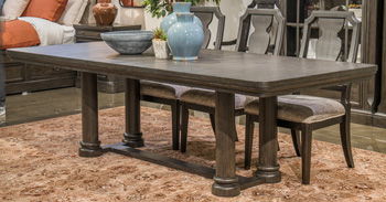 Wickenger - Rectangular Dining Room Extension Table Base - Dark Brown Signature Design by Ashley®