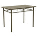 5 Piece Rectangle Dining Set With Tubing Base Furniture Max