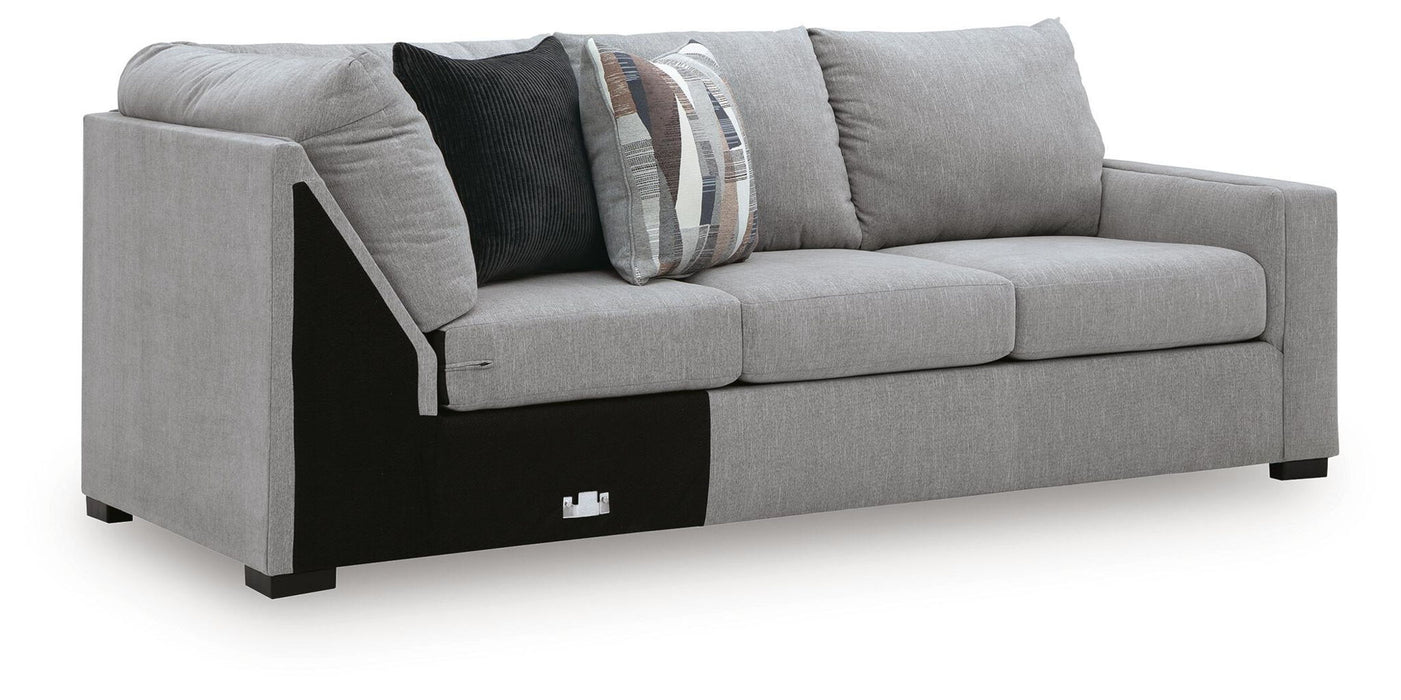 Lakepoint - RAF Sofa With Corner Wedge - Nickel Benchcraft®
