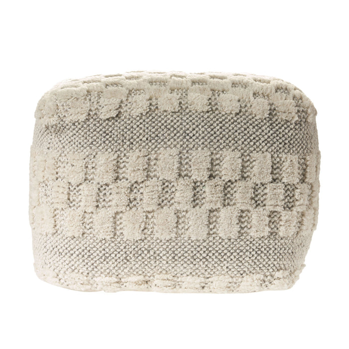 Wool Ottoman - Beige