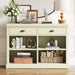 Console Table With 2 Drawers And Open Shelves Hearth and Haven