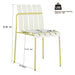 4 Piece Set Of Modern Color Block Designed Single Chairs With Long Table Home Essentials