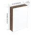 20" Wall Mounted Bathroom Mirror Cabinet With Adjustable Shelves Storage Cabinet - Imitative Oak Home Essentials