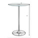 Indra - LED Bistro Table - Chrome Furniture Max