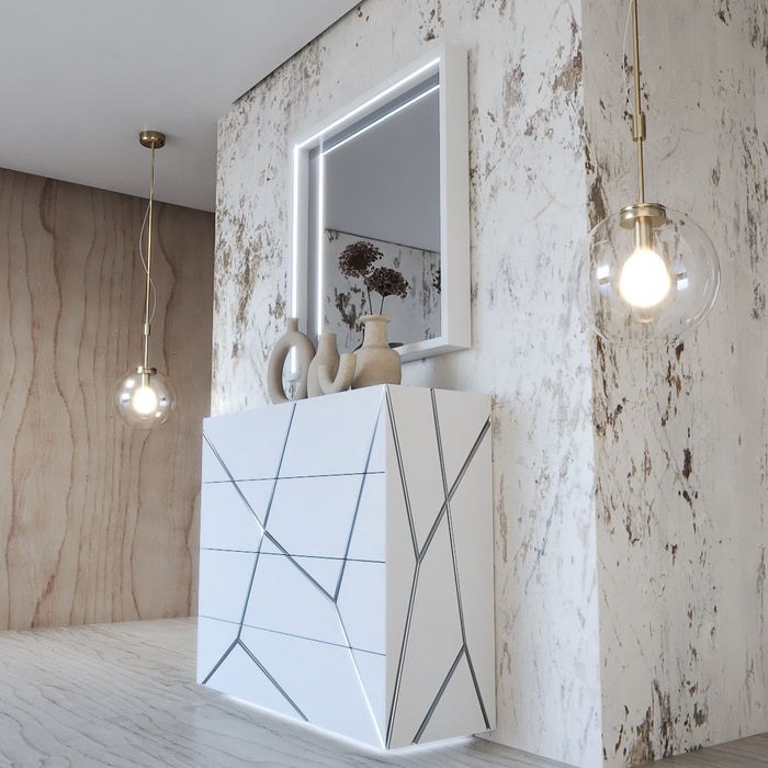 Gio - Single Dresser - White / Gray Franco Spain