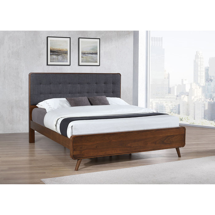 Carson Carrington - Platform Bed With Tufted Upholstery Furniture Max