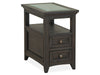 Westley Falls - Chairside End Table - Graphite Magnussen Furniture
