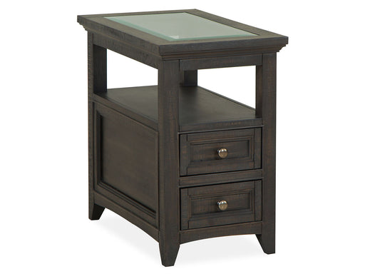 Westley Falls - Chairside End Table - Graphite Magnussen Furniture