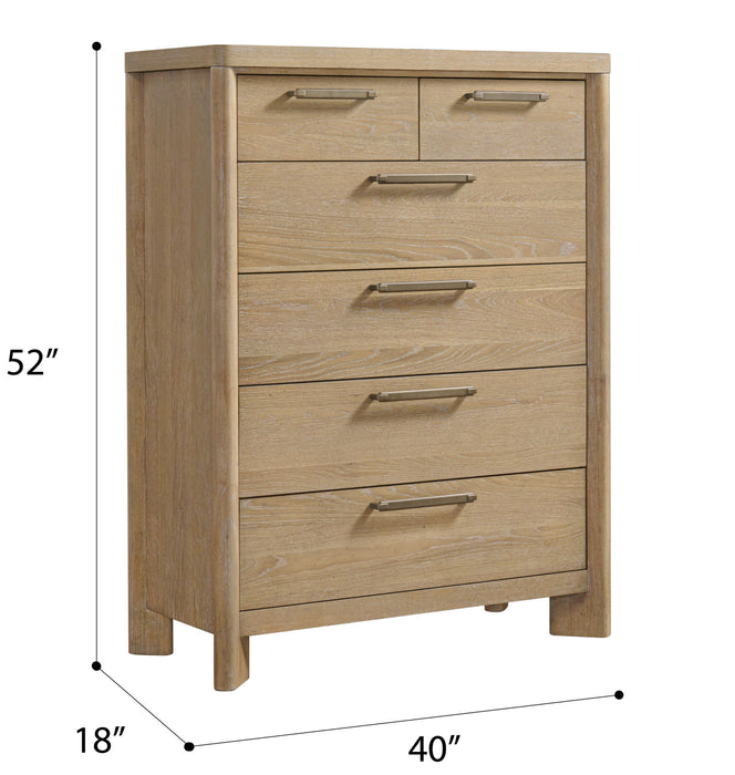 Clove - 6 Drawer Chest - Tan