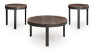 Horizon Hills - Occasional Table Set (Set of 3) - Brown / Black Signature Design by Ashley®