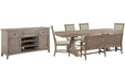 Paxton Place - Extendable Trestle Dining Table Set Magnussen Furniture