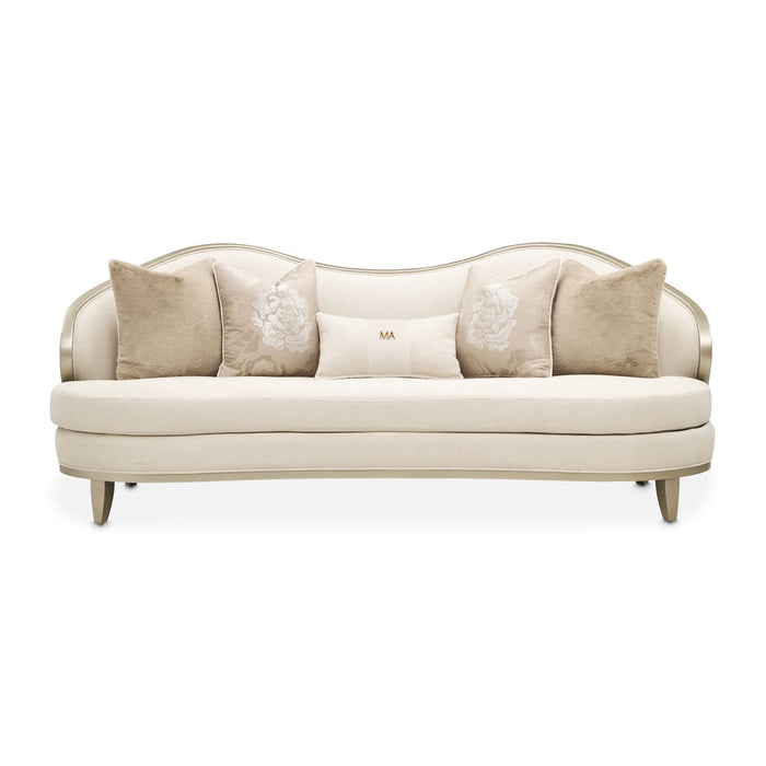 Camellia Field - Sofa - Cornsilk / Caramel Michael Amini