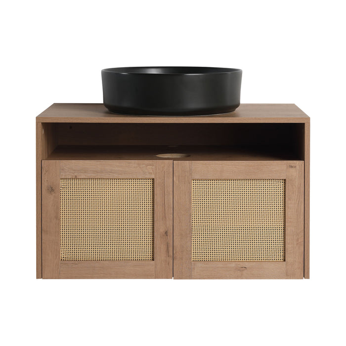 Bathroom Vanity & Art Sink, 2 Soft Close Doors, Float Mounting Design Home Essentials