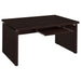 Floating - Top Computer Desk With Pullout Keyboard Shelf - Brown Furniture Max