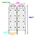 Metal Garden Trellis Rustproof Trellis For Climbing Plant Outdoor Flower Support Daily Nest