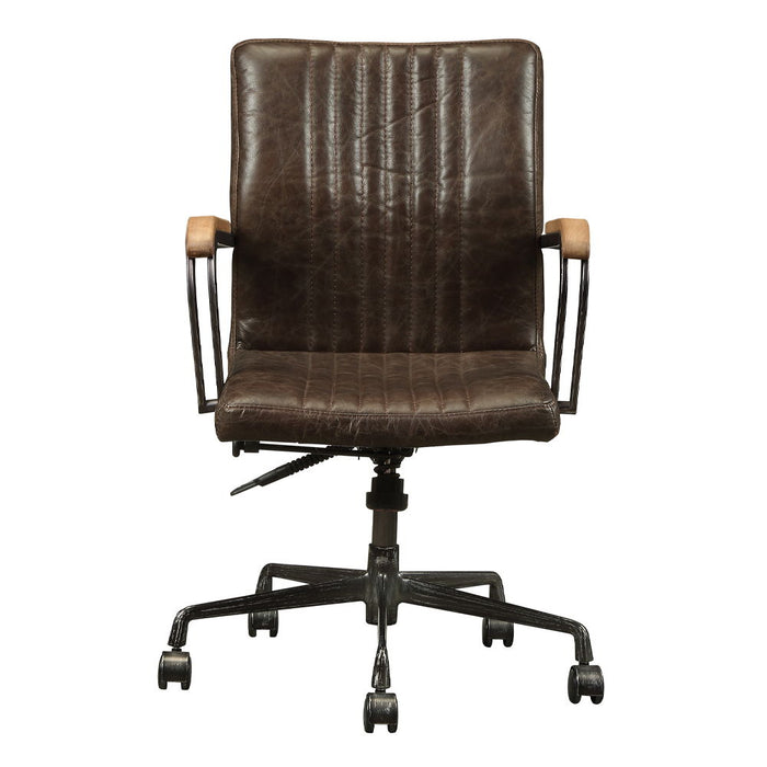 Joslin - Office Chair - Distress Chocolate Top Grain Leather