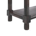 Narrow Side End Tables With Shelf (Set of 2) Home Essentials