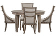 Lancaster - Extendable Round Dining Table Set Magnussen Furniture
