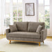 Upholstered Loveseat With Arms And Pillows Home Essentials