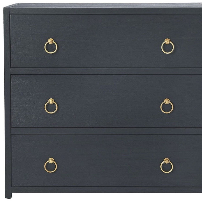 Three Drawer Standard Chest - Navy Blue