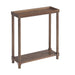 Narrow Side End Tables With Shelf (Set of 2) - Chestnut Home Essentials