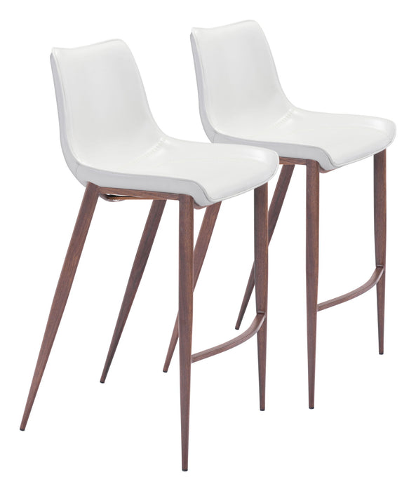 Magnus - Barstool With Black Legs (Set of 2) Zuo Modern