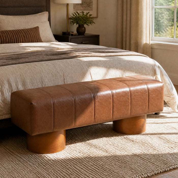 Modern Upholstered Dining Bench Noble House