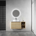 Mounted Bathroom Vanity With Art Sink, Storage Shelves, Soft Close Door Home Essentials
