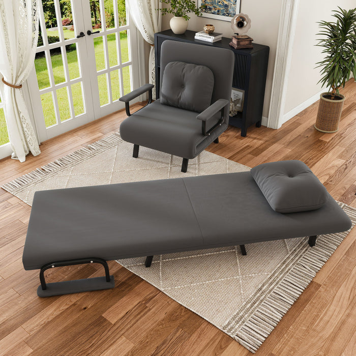 5 In 1 Folding Sofa Bed With 5 Position Adjustable Backrest Home Essentials