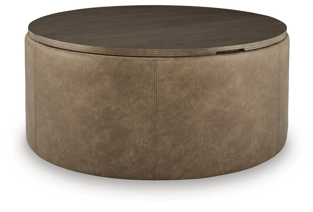 Bethanstone - Storage Ottoman - Warm Brown Signature Design by Ashley®