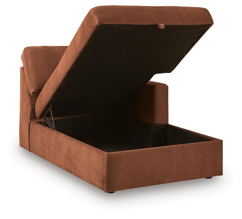 Modmax - RAF Corner Chaise With Storage - Spice Signature Design by Ashley®