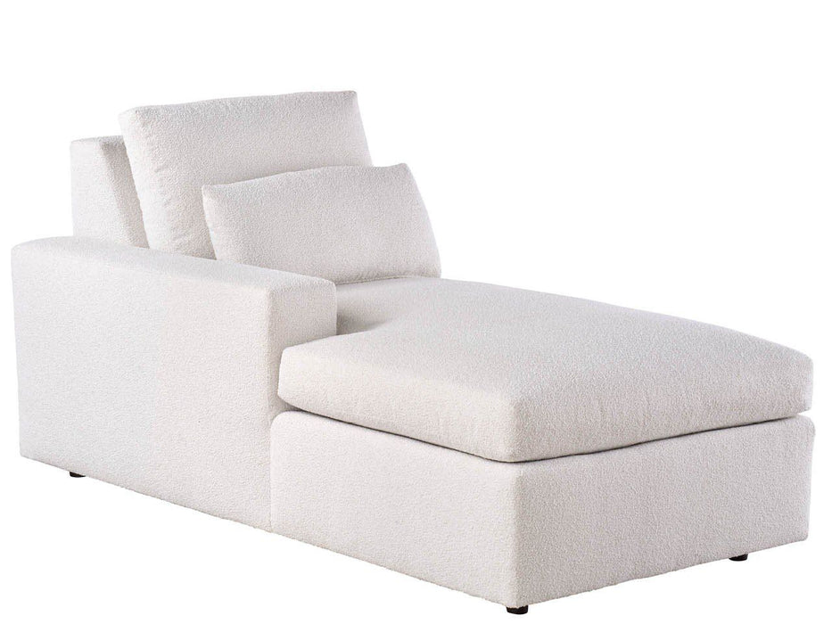 Modern U Choose - Luxe Chaise LAF, Special Order - White