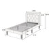 Glamours Style Bed With Diamond Tufted Padded Headboard Home Essentials