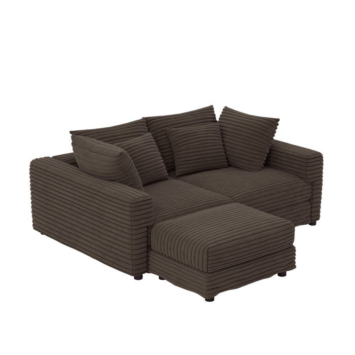 Modern Comfy Upholstered Sofa Cloud Couch & Deep Seat Couches Home Essentials