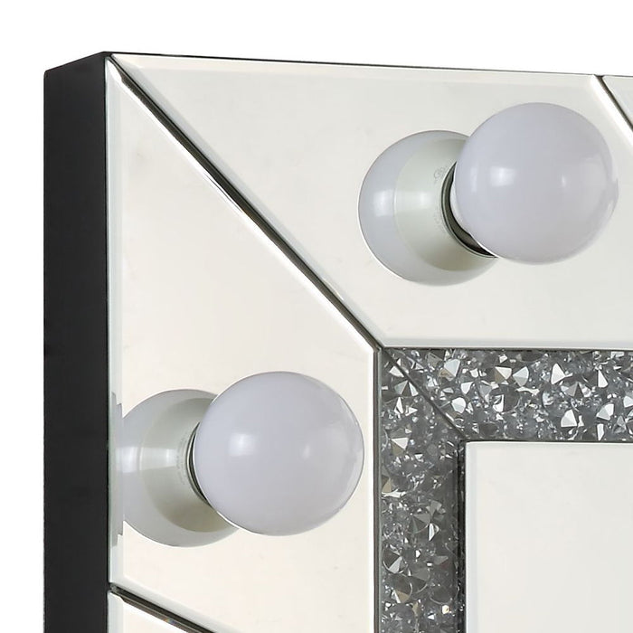 Noralie - 28" Accent Mirror - Mirrored & Faux Diamonds ACME
