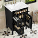 Bathroom Vanity With Sink, Flip Drawer, 2 Drawers, Adjustable Shelf Hearth and Haven