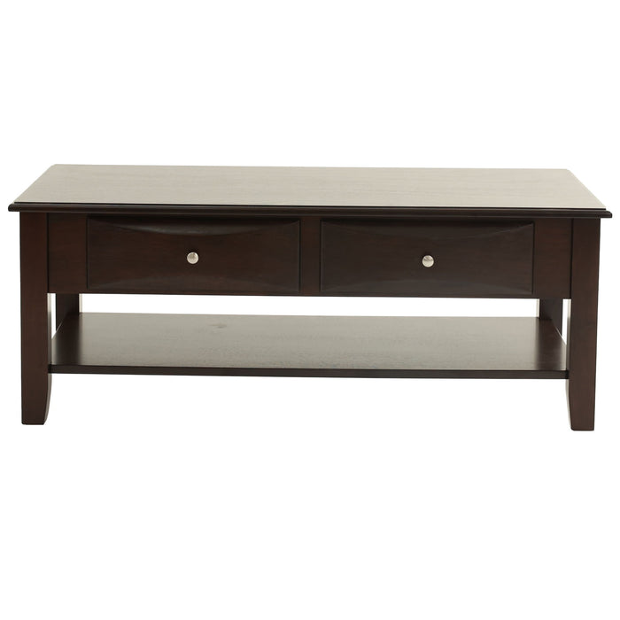 Simple Style Table With Shelf Home Essentials