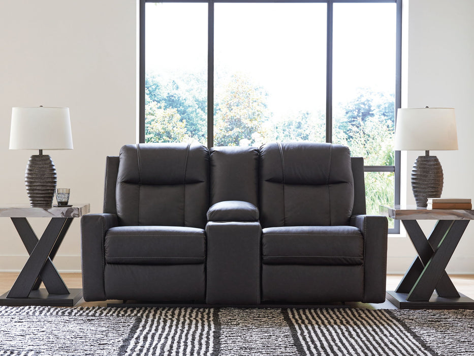 Mackmenville - Double Reclining Loveseat With Console Benchcraft®