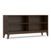 Harper - 4 Shelf Low Bookcase - Walnut Brown Simpli-Home