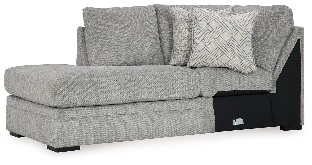 Casselbury - Laf Corner Chaise - Cement Signature Design by Ashley®
