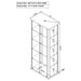 Nevra - 4 Shelf Display LED Curio Cabinet Furniture Max