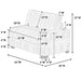 Contemporary Style Chair With Cup Holder Armrest Home Essentials