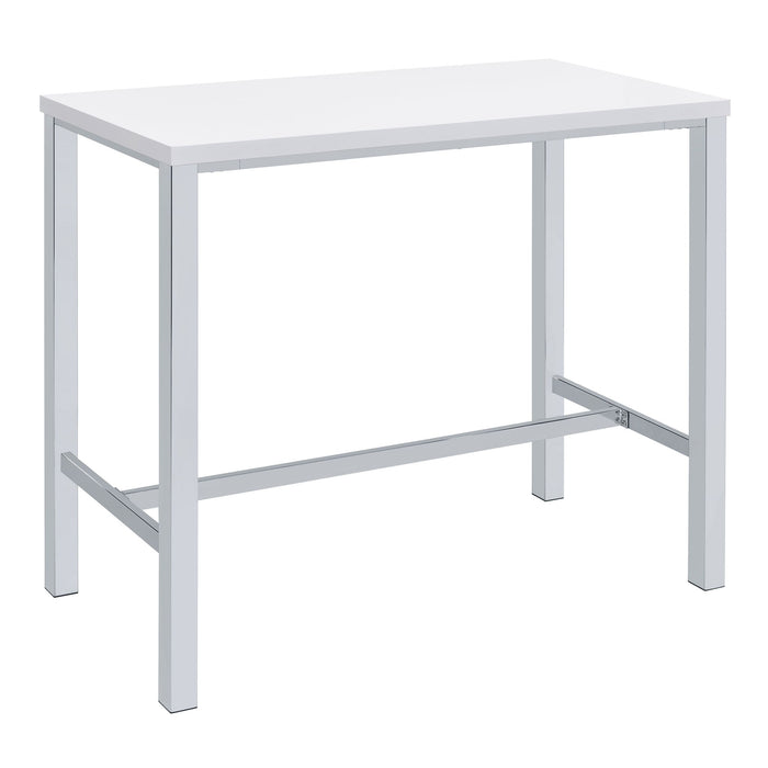 Nimitz - 5 Piece Bar Set - Gloss White Furniture Max